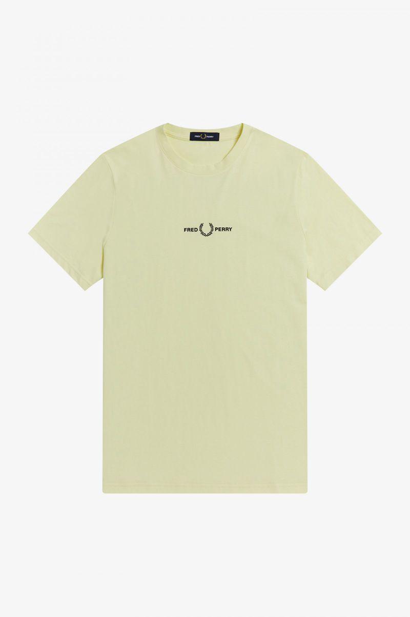 Green Fred Perry Embroidered Men's T Shirts | PH 1657VRWD